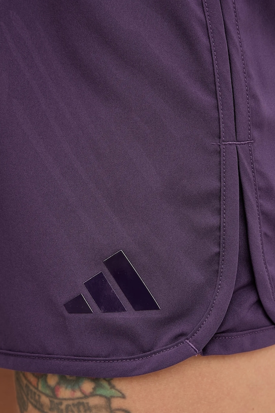 adidas Performance szorty treningowe Pacer JX7300 fioletowy