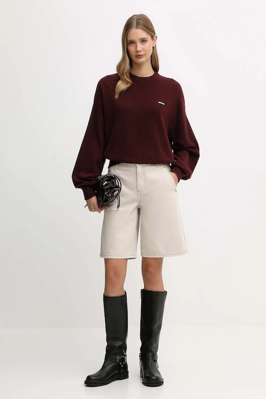 Miss Sixty szorty jeansowe 6S3JJ47100 beżowy AW25