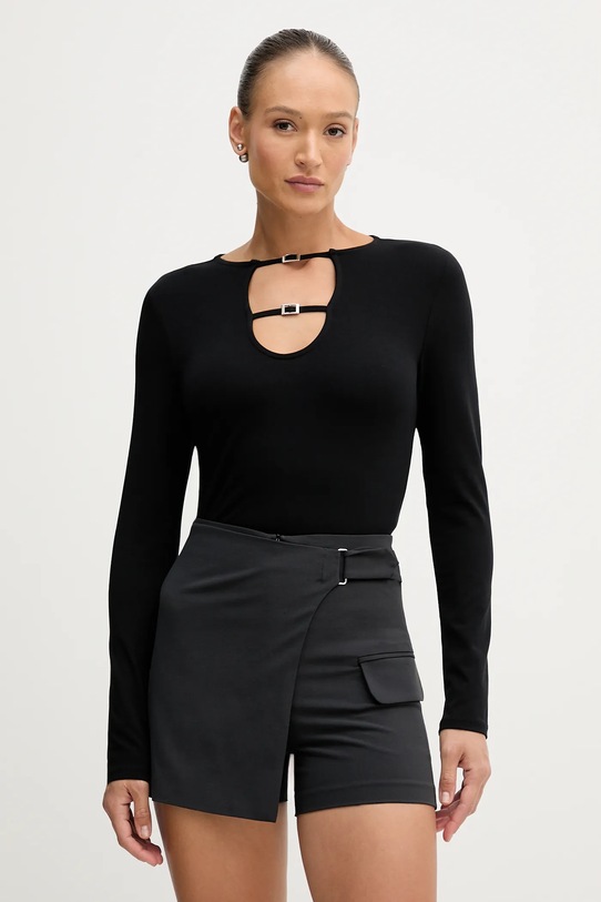Sisley szorty z elastanem szary 483QL901T