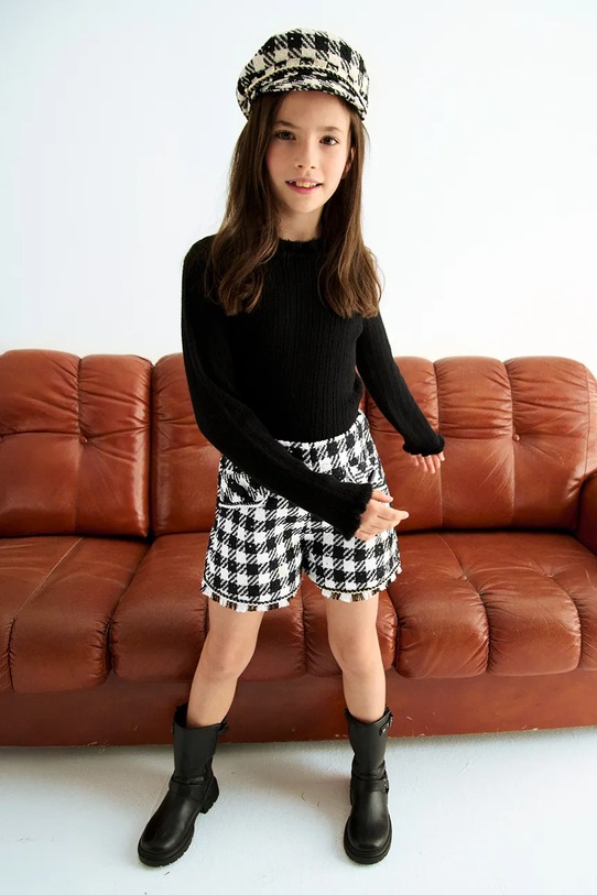 Abel&Lula pantaloni scurti copii panza negru 5716.1.Mini.9BYA