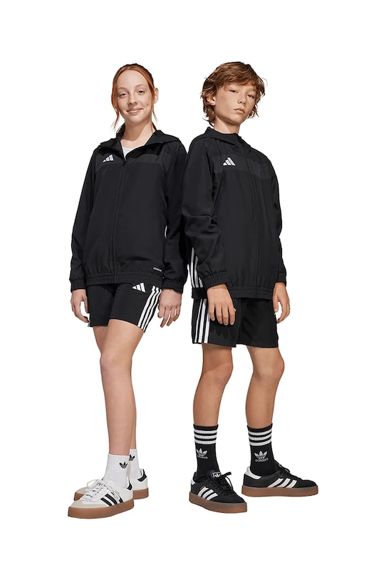 adidas Performance szorty dziecięce tkanina czarny JD0641