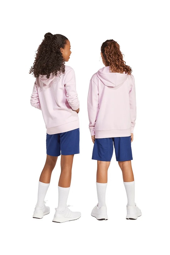 adidas pantaloni scurți din bumbac pentru copii JD2086 albastru