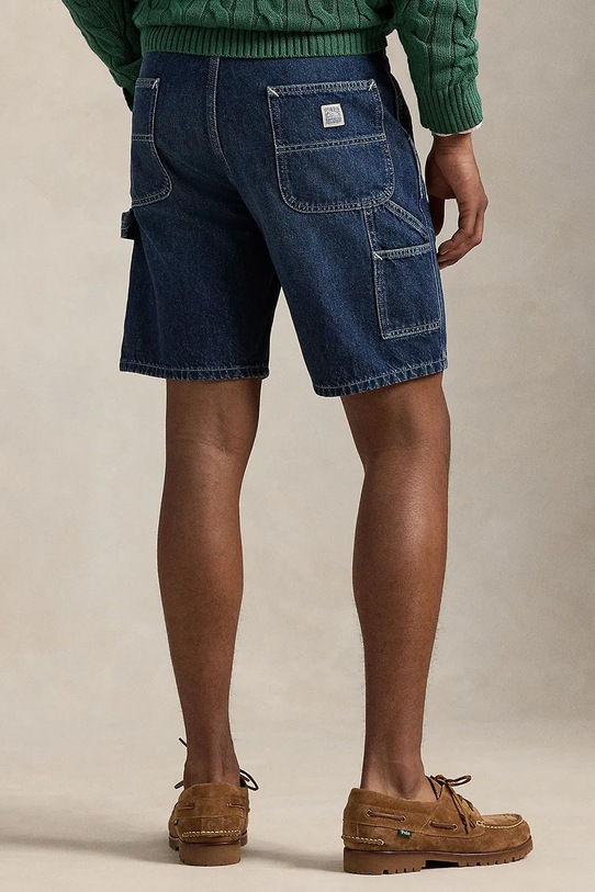 Odzież Polo Ralph Lauren szorty jeansowe bawełniane 710971777 granatowy