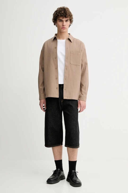 Samsoe Samsoe pantaloni scurți jeans SAROGER M25200009 gri AW25