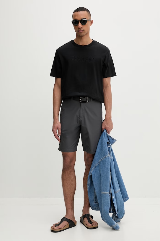 Calvin Klein σορτς Ανδρικά LV04LB613G γκρί SS26