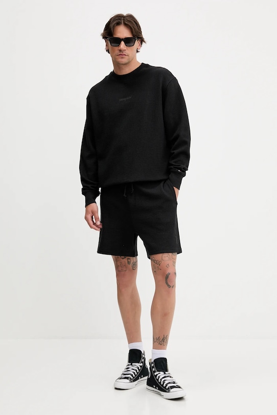 Tommy Jeans pantaloni scurți din bumbac DM0DM21805 negru AW25