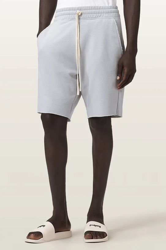 AllSaints pantaloncini da tuta da uomo con cotone HELIX grigio M001TC