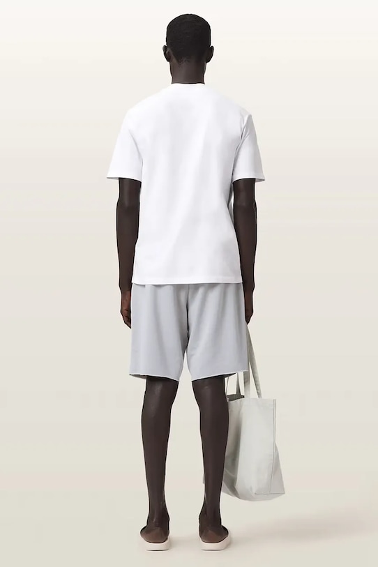 AllSaints pantaloncini da tuta da uomo con cotone HELIX grigio M001TC