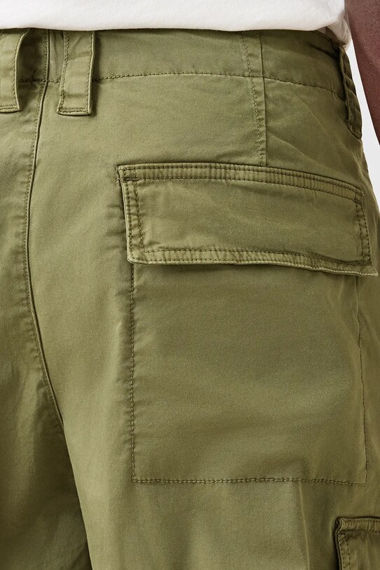 AllSaints szorty bawełniane FLYNN M019TC zielony