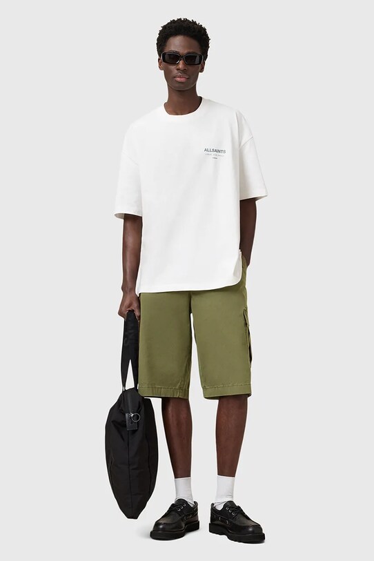 AllSaints szorty bawełniane FLYNN M019TC