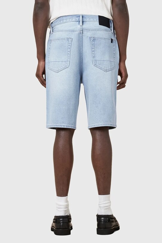 AllSaints szorty jeansowe bawełniane ALVA M023TC niebieski