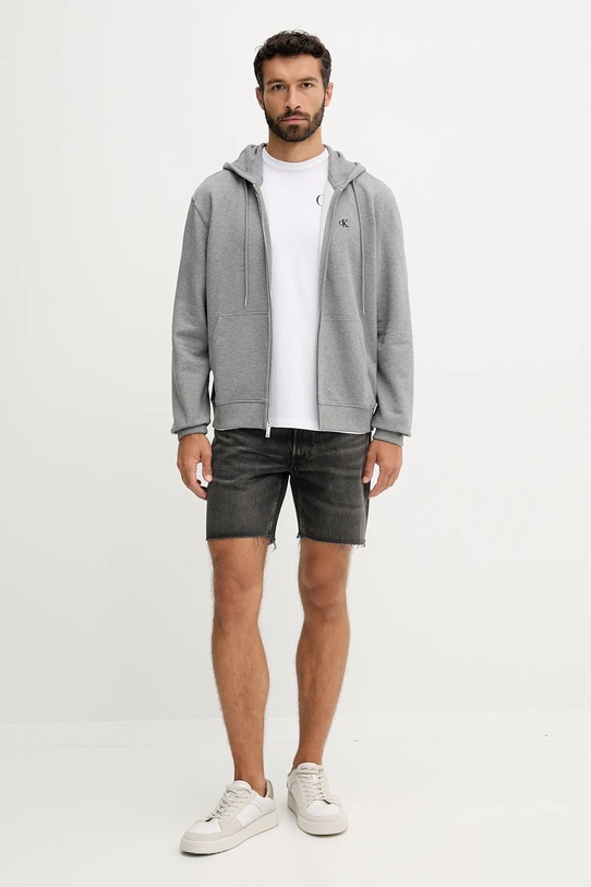 Džínové šortky Calvin Klein Jeans LV04RB791G šedá AW25