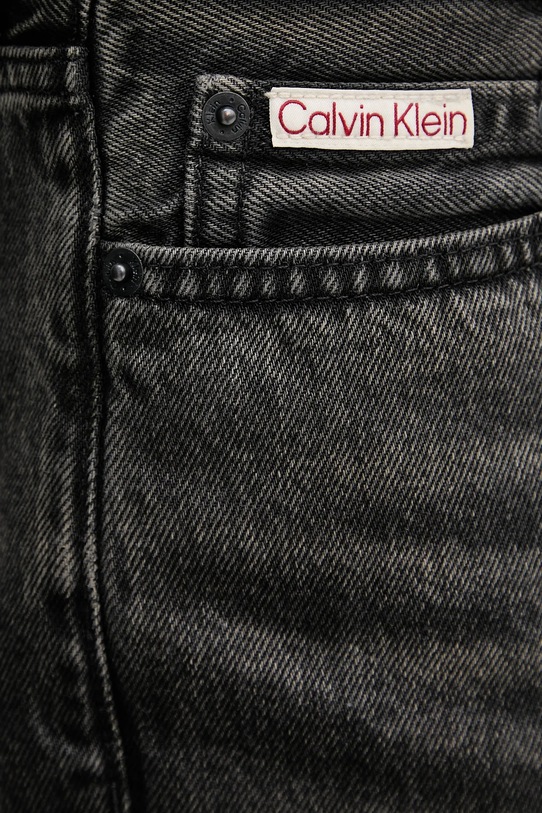 Τζιν σορτς Calvin Klein Jeans μαύρο LV04RB791G