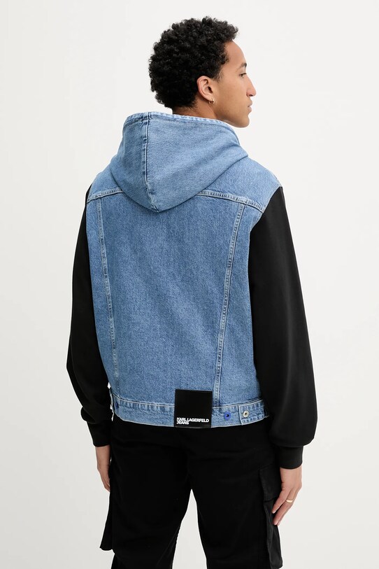 Odzież Karl Lagerfeld Jeans kurtka A3M14007 niebieski