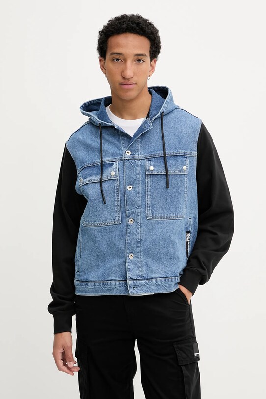 Karl Lagerfeld Jeans kurtka niebieski A3M14007