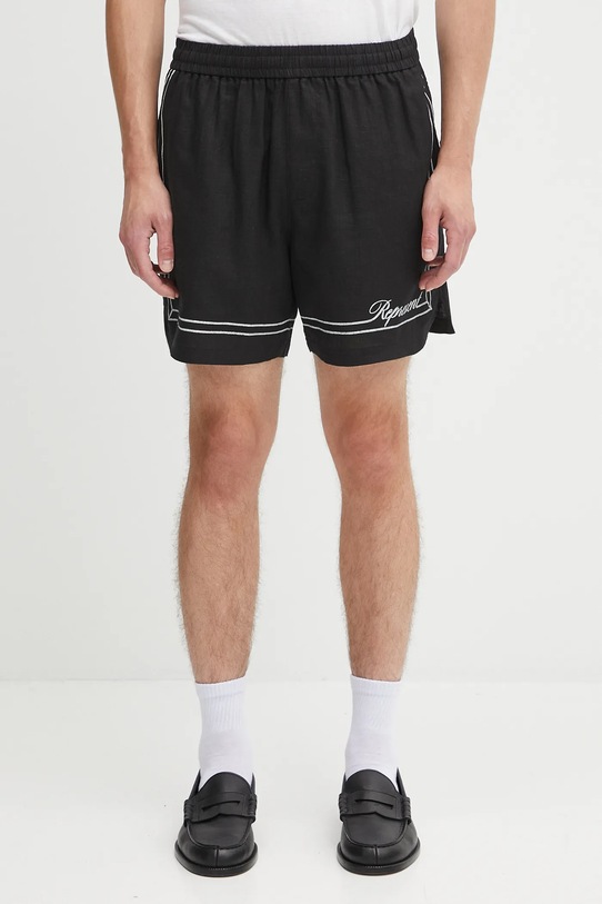 Kratke hlače Represent Border Short krivi crna MLM100299