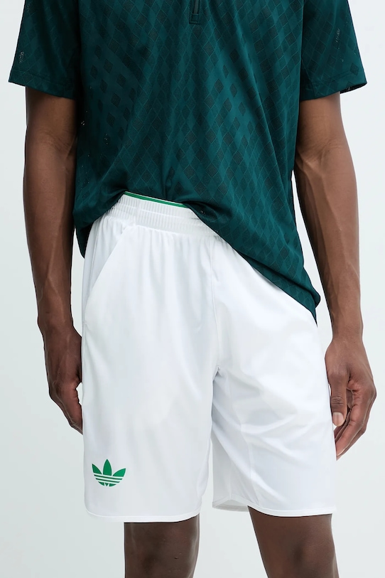 adidas Originals pantaloni scurți Ergo Shorts Pro tricotaj alb JN0781