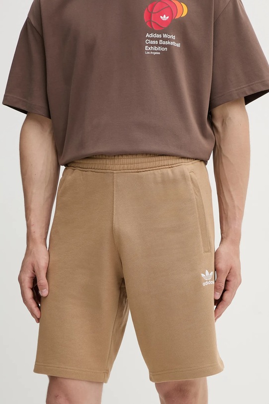 adidas Originals pantaloni scurți din bumbac Essentials bumbac verde JW3545