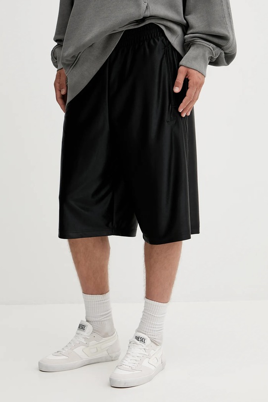 adidas Originals pantaloni scurți Firebird panza negru JW5962