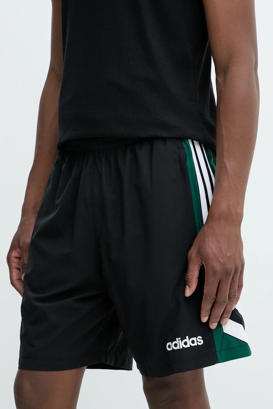 Kraťasy adidas Originals 90S Football Shrt jemný vzor černá JX3077
