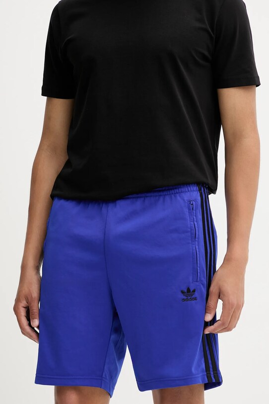 adidas Originals szorty Firebird dzianina niebieski JY1342