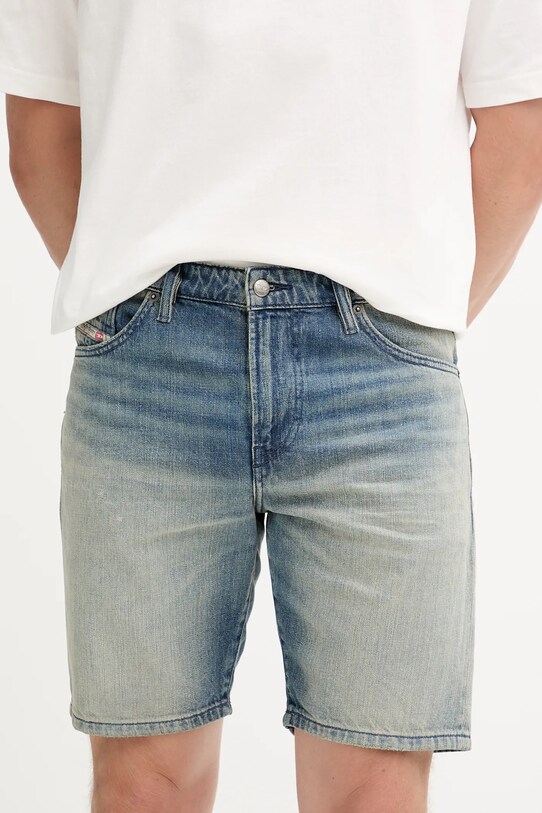 Diesel szorty jeansowe D-FIN SHORTS bawełna niebieski A14621.0DBEC