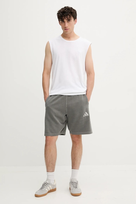 adidas szorty bawełniane All SZN JN0607 szary AW25