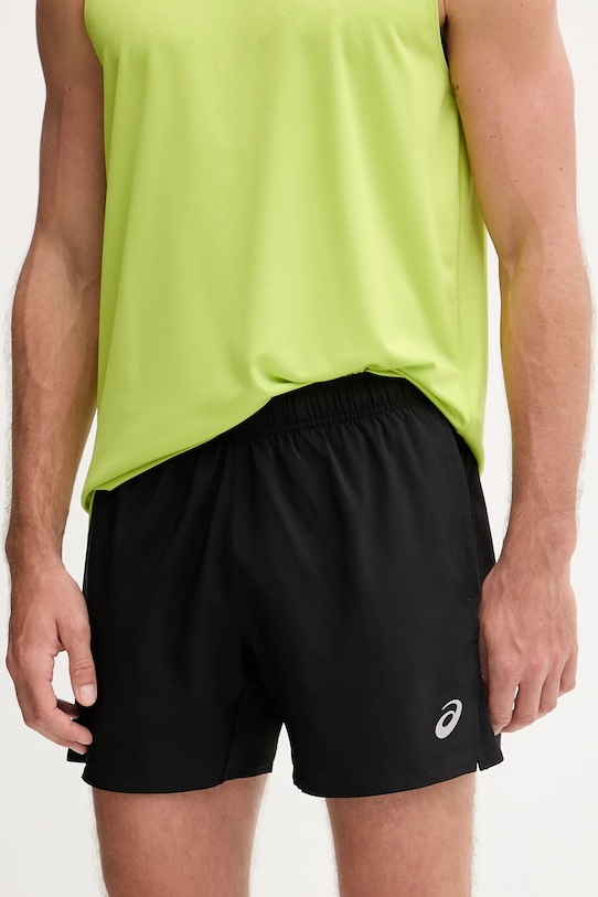 Asics szorty treningowe tkanina czarny 2011D214