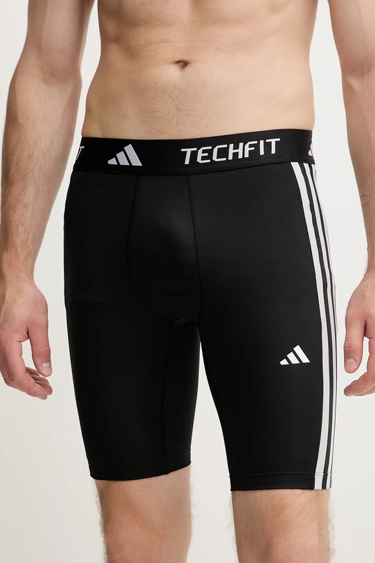adidas Performance edzős rövidnadrág Techfit elasztánnal fekete IN5589