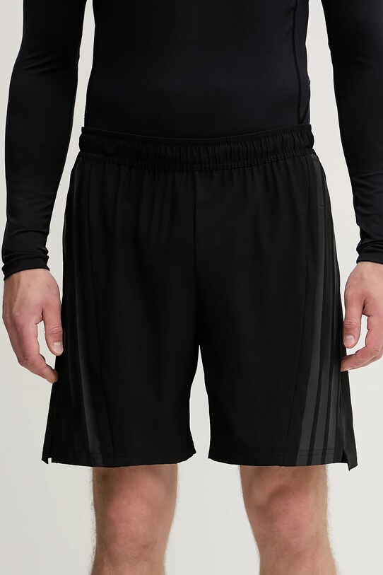 adidas Performance edzős rövidnadrág Designed for Training mintás fekete JE5682