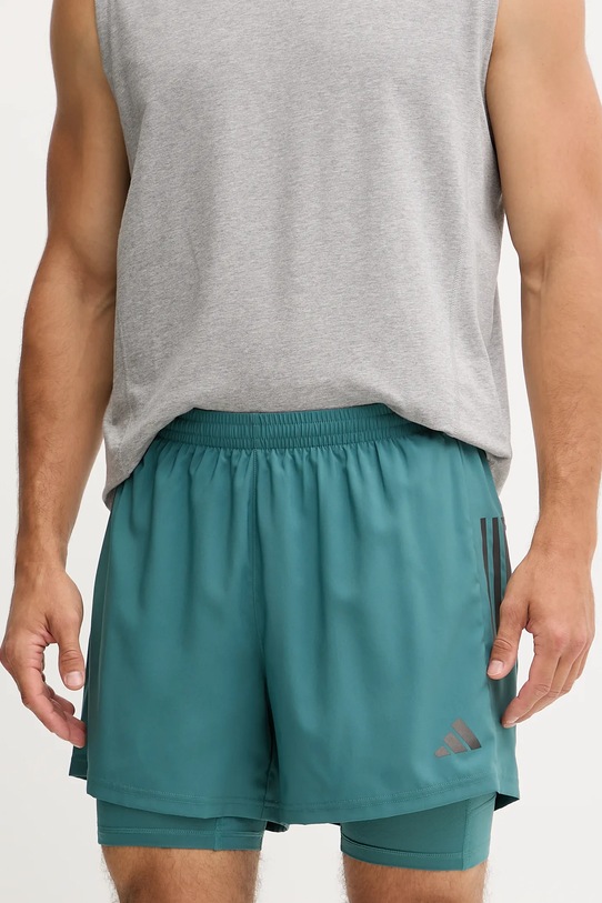 adidas Performance pantaloni scurți de alergare Own The Run tricotaj turcoaz JW9701
