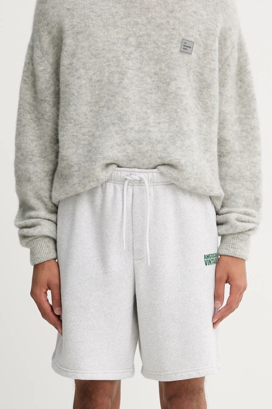American Vintage szorty dzianina szary MBAP09A