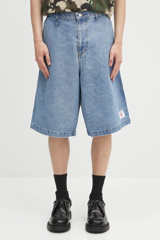 Human Made szorty jeansowe gładkie niebieski HM29PT017