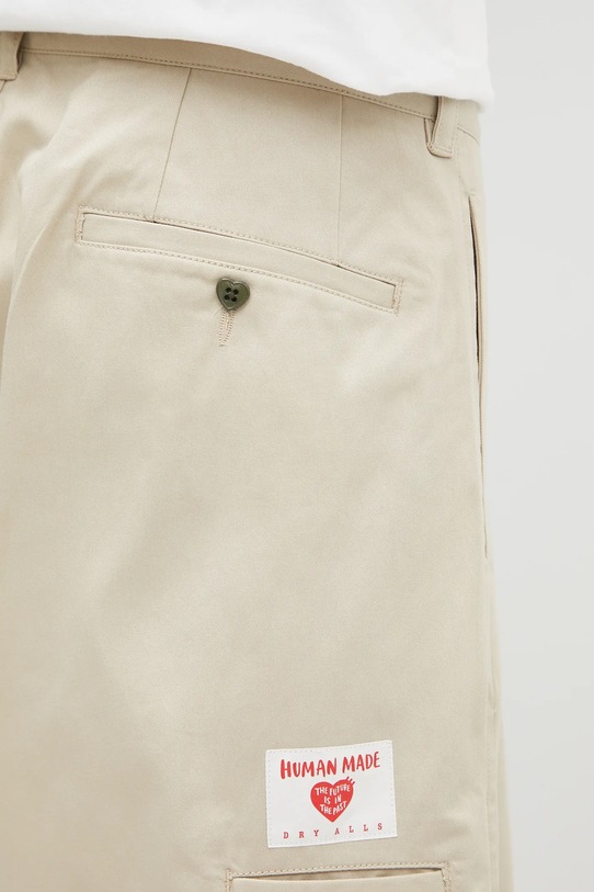 Human Made cotton shorts beige HM29PT018