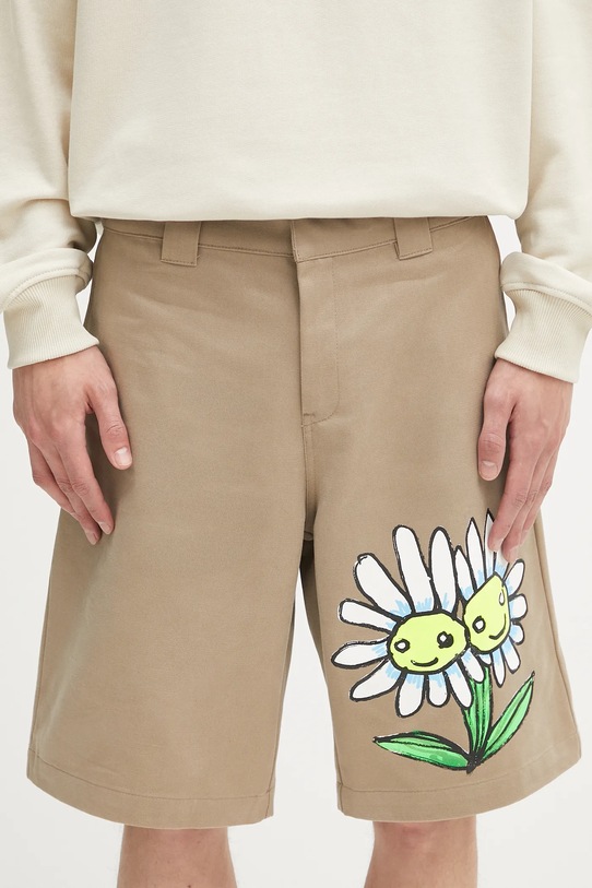 Bavlnené šortky Sky High Farm Daisy béžová SHF07P014