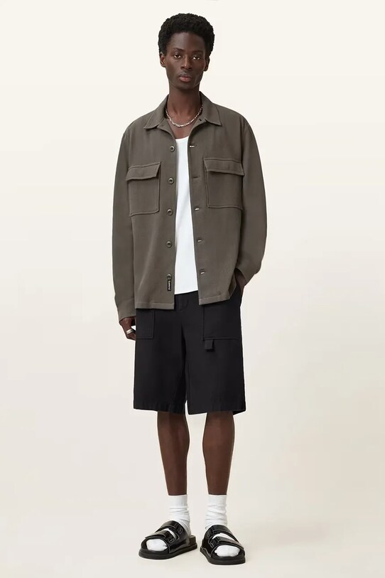 AllSaints szorty TALBOT Planet friendly czarny M008TC