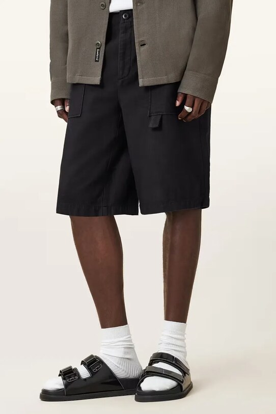 AllSaints szorty TALBOT M008TC czarny AW25