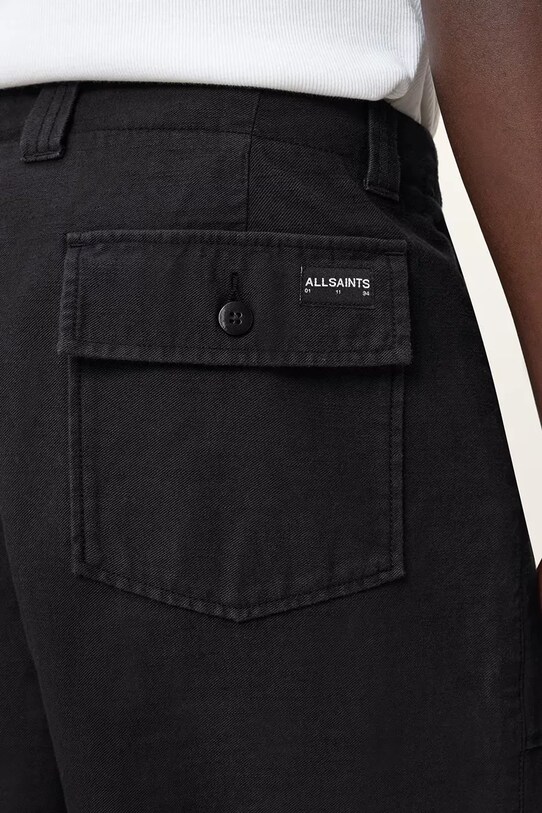AllSaints szorty TALBOT czarny M008TC