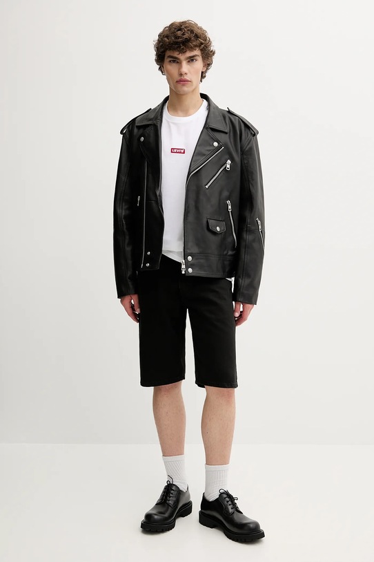 Levi's szorty jeansowe 39434 czarny AW25