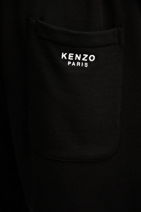 Памучен къс панталон Kenzo черен FE65PA8264MF