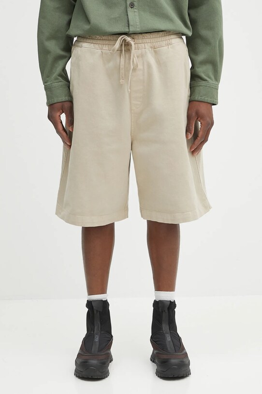 Σορτς Carhartt WIP Floyde με ελαστάν μπεζ I033587.G1GD