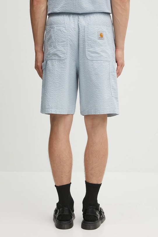 Odzież Carhartt WIP szorty bawełniane Toland I035152.31SXX niebieski