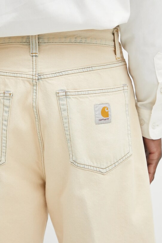 Carhartt WIP szorty jeansowe Landon beżowy I030469.01SN