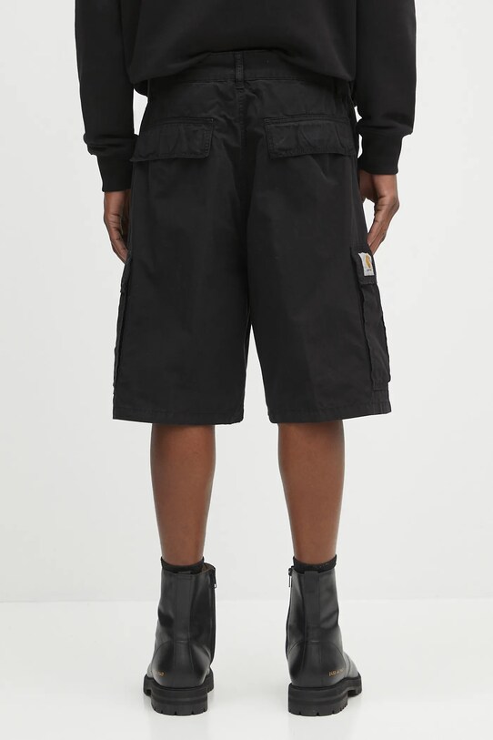 Odzież Carhartt WIP szorty bawełniane Cole Cargo I035566.89GD czarny