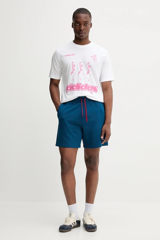 adidas pantaloni scurți JL8046 albastru AW25