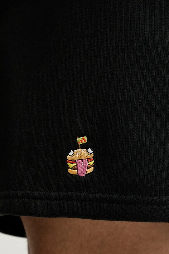 Bavlněné šortky adidas Fortnite černá JV7963