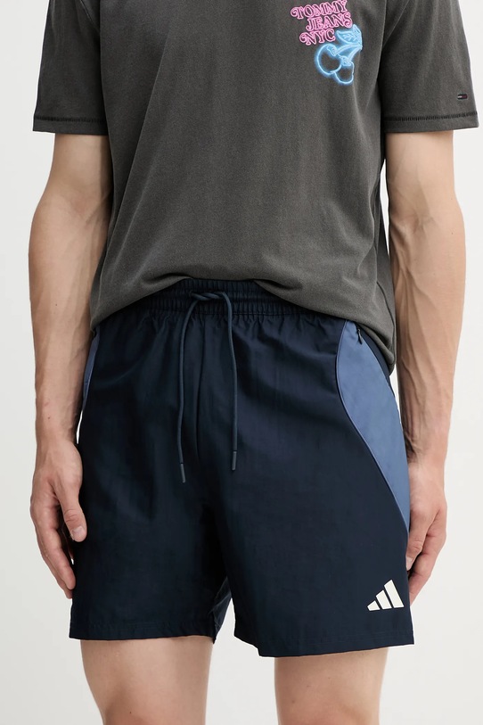 Къс панталон adidas Stadium надпис тъмносин JX5630