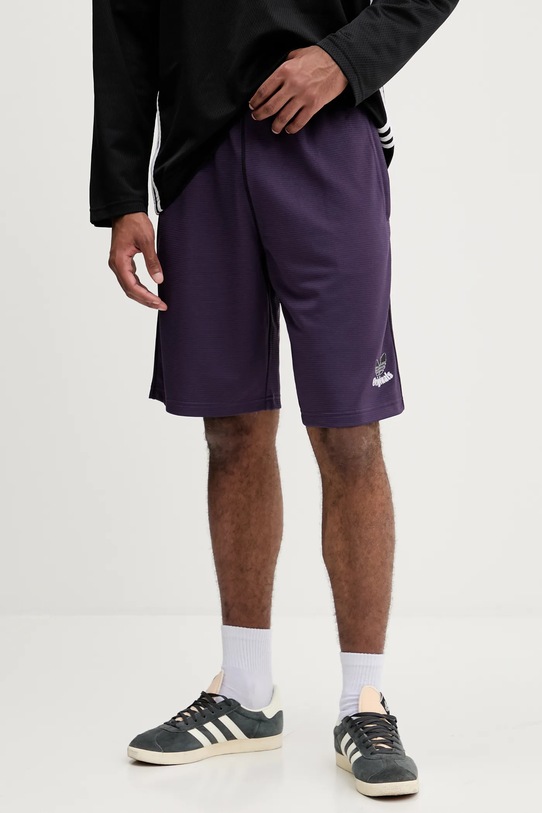 Kratke hlače adidas Originals Grfx Short Pletenina vijolična JY2758