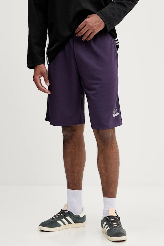adidas Originals pantaloni scurți Grfx Short tricotaj violet JY2758