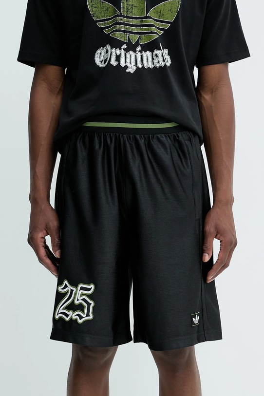 Šortky adidas Originals Grfx Short jemný vzor čierna JY2769